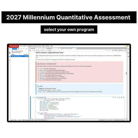 2027 Millennium Caliper Assessment and Quantitative Assessment Exact Questions and Answers