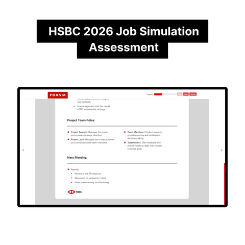 2026 HSBC Online Immersive Assessment and Job Simulation Tutorials