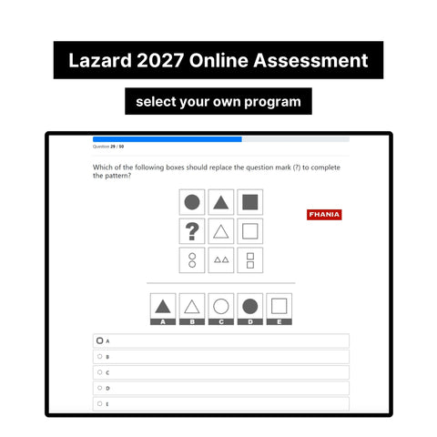 2027 Lazard Online Assessment Video Interview Exact Questions and Answers