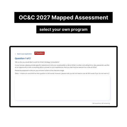 2027 OC&C Strategy Consultants Online Test Tutorials (One-Way Video Assessment and Mapped Test)