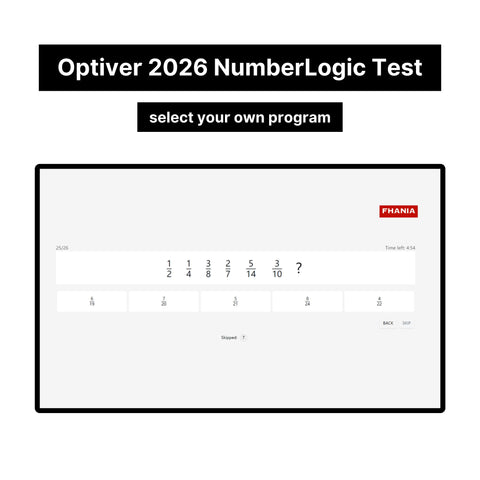 2026 Optiver Online Assessment Exact Questions & Answers