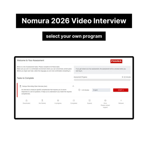 2026 Nomura Online Assessment and Video Interview Exact Questions