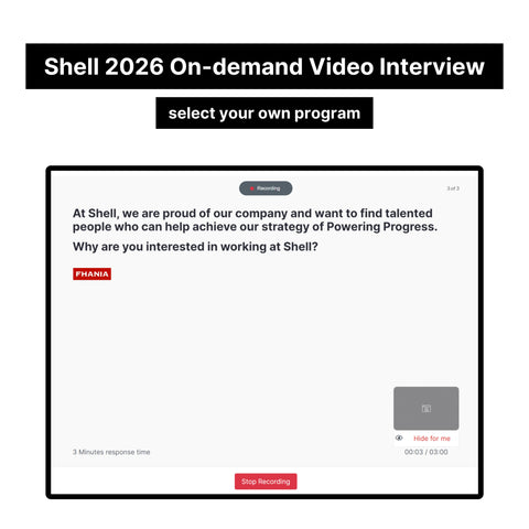 2026 Shell Virtual Job Tryout and On-demand Interview Tutorials