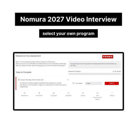 2027 Nomura Online Assessment and Video Interview Exact Questions