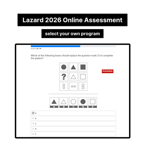 2026 Lazard Online Assessment Video Interview Exact Questions and Answers