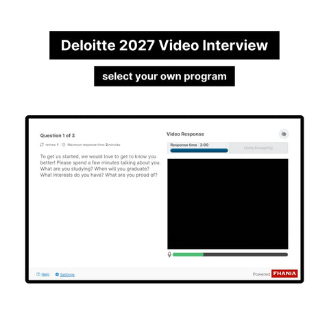 2027 Deloitte Immersive Online Assessment, Job Simulation and Video Interview Tutorials