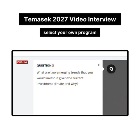 2027 Temasek Online Assessment & Video Interview Answers