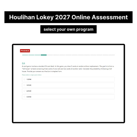 2027 Houlihan Lokey Online Assessment Exact Questions & Answers