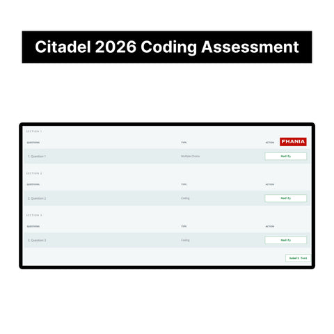 2026 Citadel Online Assessment and Coding Challenge Tutorials