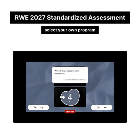 2027 RWE Standardised Assessment Online Analytics Test and Tutorials