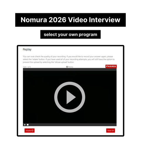 2026 Nomura Online Assessment and Video Interview Exact Questions