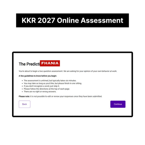 2027 KKR Predictive Cognitive Assessment Exact Questions & Answers