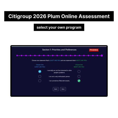 2026 Citigroup Online Assessment Plum Tutorials