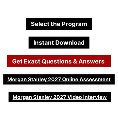2027 Morgan Stanley Online Assessment and Video Interview Tutorials