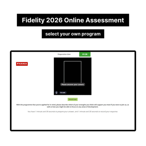 2026 Fidelity International Online Assessment Tutorials