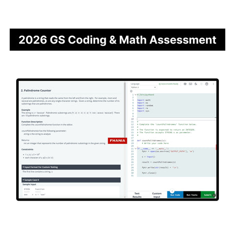 2026 Goldman Sachs Video Interview, Coding & Math Online Assessment Answers