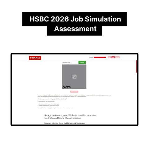 2026 HSBC Online Immersive Assessment and Job Simulation Tutorials