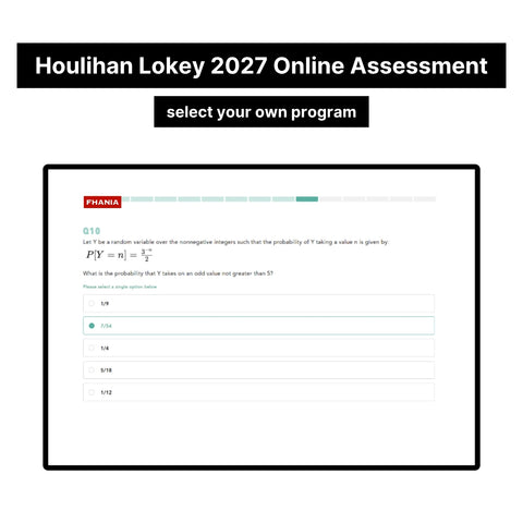 2027 Houlihan Lokey Online Assessment Exact Questions & Answers