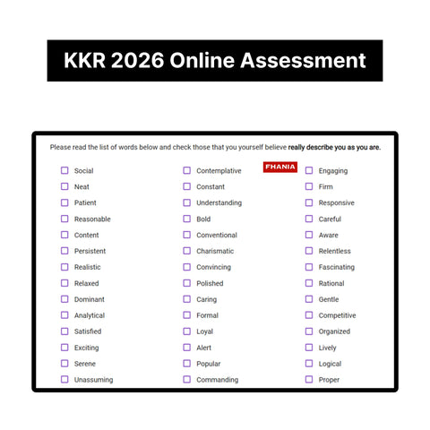2026 KKR Predictive Cognitive Assessment Exact Questions & Answers