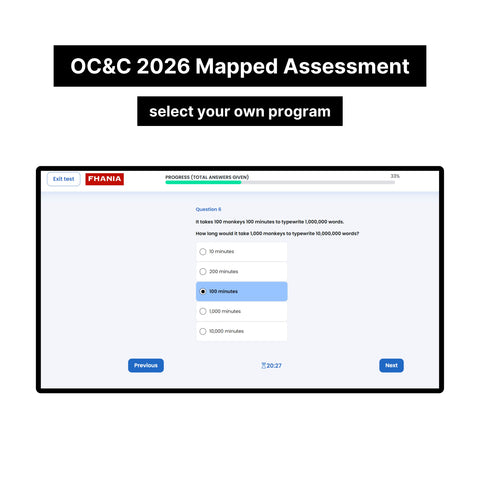 2026 OC&C Strategy Consultants Online Test Tutorials (One-Way Video Assessment and Mapped Test)