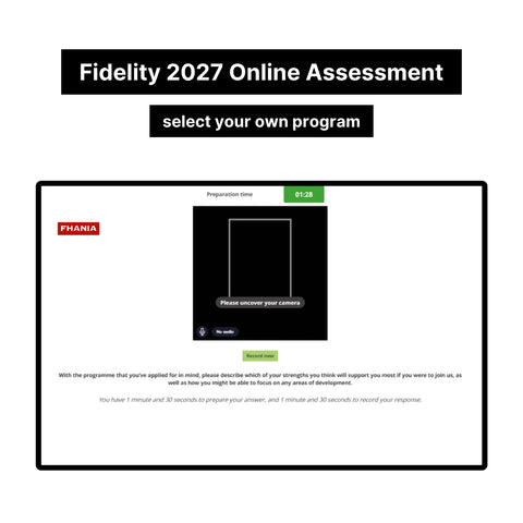 2027 Fidelity International Online Assessment Tutorials