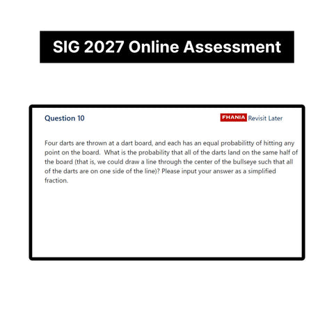2027 SIG Susquehanna Online Problem Solving | Coding Assessment Tutorials