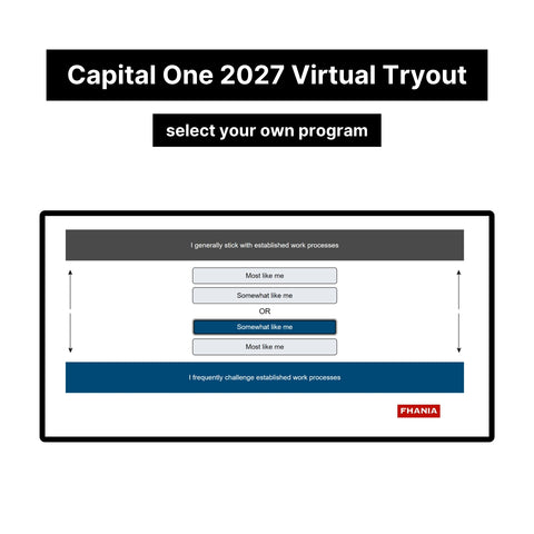 2027 Capital One Virtual Job Tryout Online Test and Digital Interview Tutorials