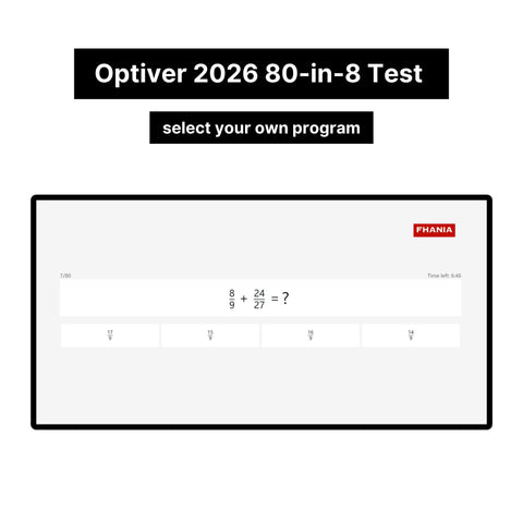 2026 Optiver Online Assessment Exact Questions & Answers