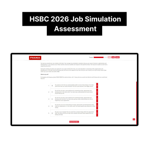 2026 HSBC Online Immersive Assessment and Job Simulation Tutorials