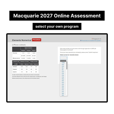 2027 Macquarie Online Psychometric Assessment Tutorials