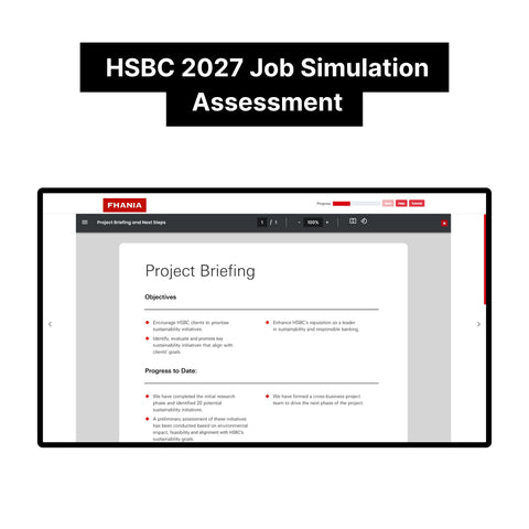 2027 HSBC Online Immersive Assessment and Job Simulation Tutorials