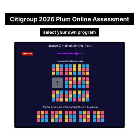2026 Citigroup Online Assessment Plum Tutorials