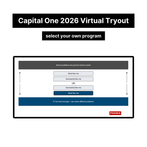 2026 Capital One Virtual Job Tryout Online Test and Digital Interview Tutorials