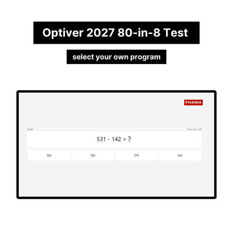 2027 Optiver Online Assessment Exact Questions & Answers
