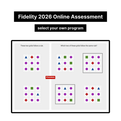 2026 Fidelity International Online Assessment Tutorials