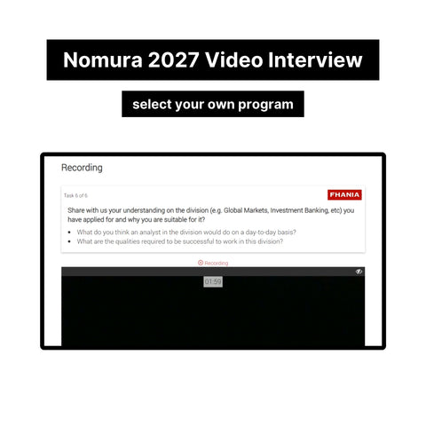 2027 Nomura Online Assessment and Video Interview Exact Questions