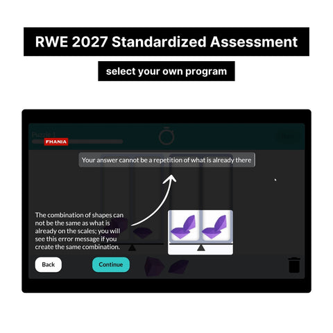 2027 RWE Standardised Assessment Online Analytics Test and Tutorials