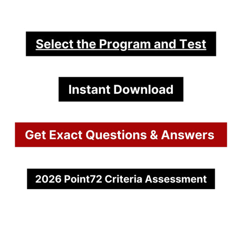 2026 Point72 Academy Criteria Assessment Exact Questions and Answers