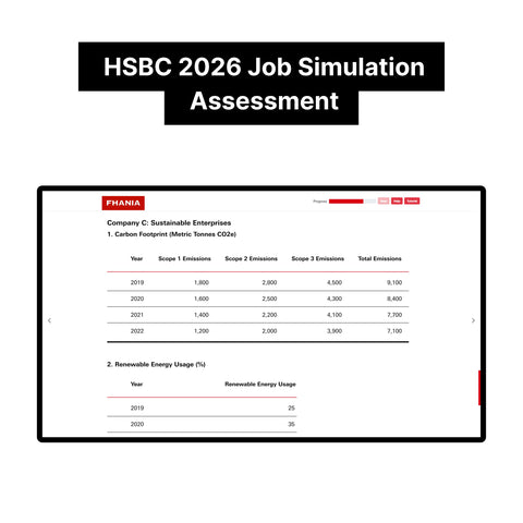 2026 HSBC Online Immersive Assessment and Job Simulation Tutorials