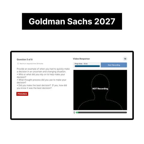 2027 Goldman Sachs Video Interview, Coding & Math Online Assessment Answers