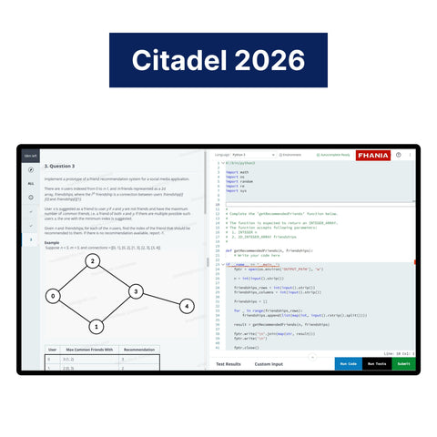 2026 Citadel Online Assessment and Coding Challenge Tutorials