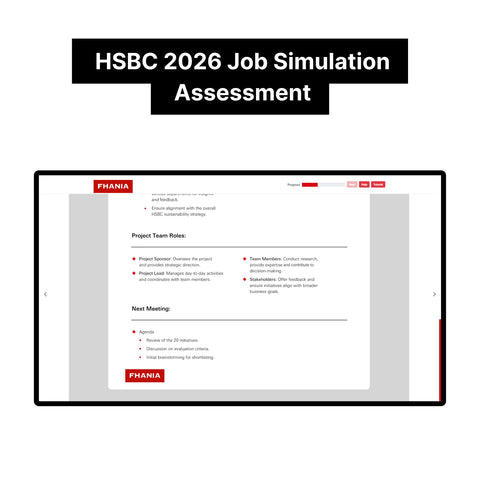 2026 HSBC Online Immersive Assessment and Job Simulation Tutorials