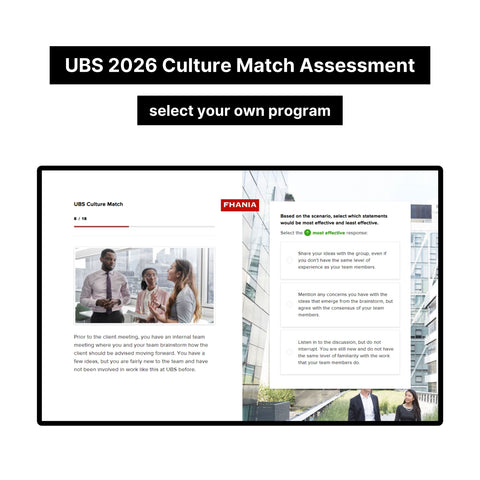 2024年瑞銀在線評估 PDF 教程 |初級人才評估和 Sonru 視頻面試|2024 年確切問題 |參考答案 |夏季/全職職位