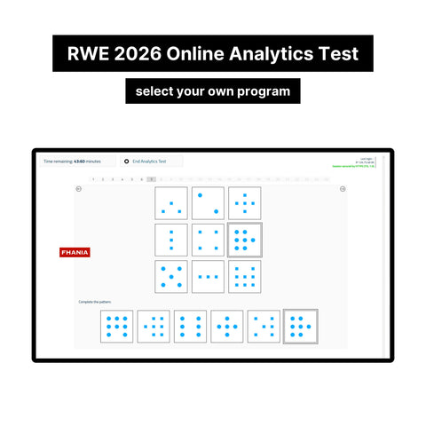 2026 RWE Standardised Assessment Online Analytics Test and Tutorials