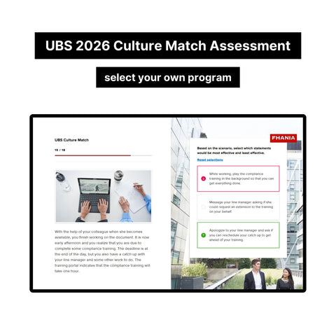 2024年瑞銀在線評估 PDF 教程 |初級人才評估和 Sonru 視頻面試|2024 年確切問題 |參考答案 |夏季/全職職位