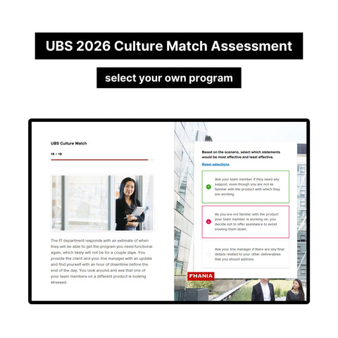 2024年瑞銀在線評估 PDF 教程 |初級人才評估和 Sonru 視頻面試|2024 年確切問題 |參考答案 |夏季/全職職位