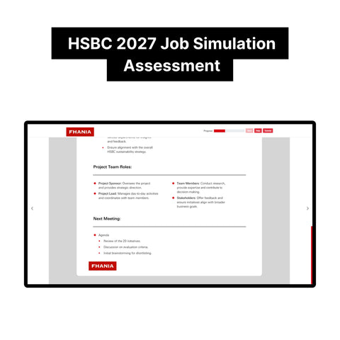 2027 HSBC Online Immersive Assessment and Job Simulation Tutorials