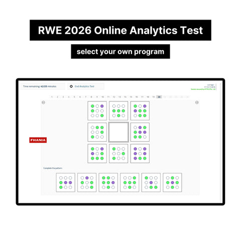 2026 RWE Standardised Assessment Online Analytics Test and Tutorials