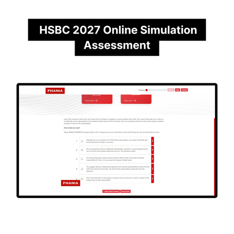 2027 HSBC Online Immersive Assessment and Job Simulation Tutorials