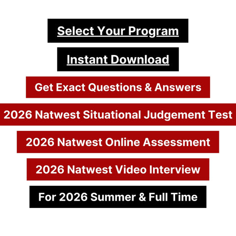 2026 NatWest Group Online Assessment and Video Interview Tutorials